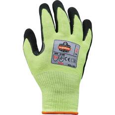 L Work Gloves Ergodyne ProFlex 7041 Hi-Vis Nitrile Coated Cut-Resistant Gloves