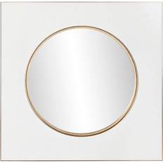 Home ESPRIT Iron White/Golden Wandspiegel 100x100cm
