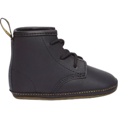 Polyurethane Children's Shoes Dr. Martens Newborn 1460 Auburn Leather Booties - Black