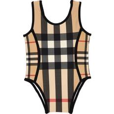 Polyamide Children's Clothing Burberry Nigella Mixed Check Swimsuit - Archive Beige