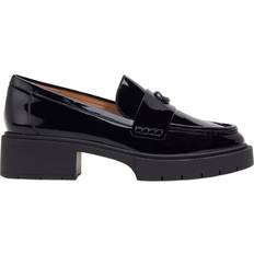 Women Loafers Coach Leah Loafer - Black Patent
