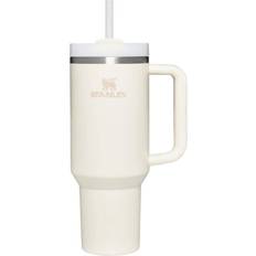 Beige Cups & Mugs Stanley The Quencher H2.0 FlowState Cream Travel Mug 40fl oz