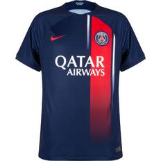 Kortermet Matchdrakter Nike Men Paris Saint-Germain 2023/24 Stadium Home Kit Dri-Fit Soccer Jersey