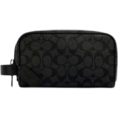 Men Toiletry Bags Coach Small Travel Kit In Signature Canvas - Gunmetal/Charcoal/Black