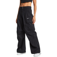 Elastan/Lycra/Spandex Hosen Nike Sportswear Women's High-Waisted Loose Woven Cargo Trousers - Black