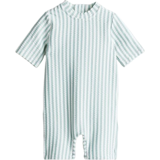 Ärmellose Bademode H&M Baby Swimsuit with UPF 50 - Turquoise/Striped