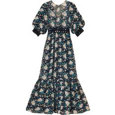 Dame - L - Lange kjoler byTiMo Georgette Maxi Dress - Midnight