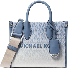 Michael Kors Handbags Michael Kors Mirella Extra Small Ombré Signature Logo Crossbody Bag - Blue