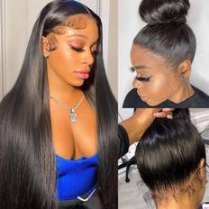 Poyonagrn 360 Straight Lace Front Wig 24 inch Natural Black
