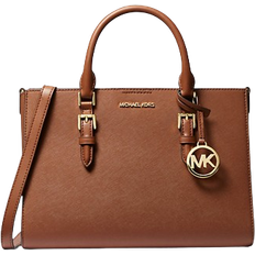 Michael Kors Charlotte Medium Saffiano Leather 2-in-1 Tote Bag - Luggage