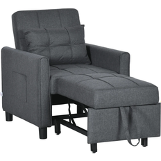 Reclining Chairs Armchairs Homcom 839-670V80GY Gray 33.5"