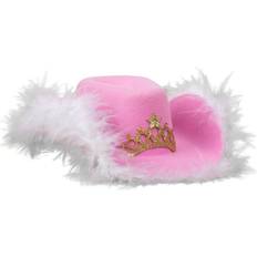 Doggy Parton Cowgirl Dog Hat with Tiara Pink
