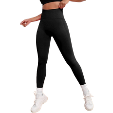 Shein Women Tights Shein Sport Seamluxe Yoga Leggings Seamless High Stretch Tummy Control Wide Waistband Sports Tights