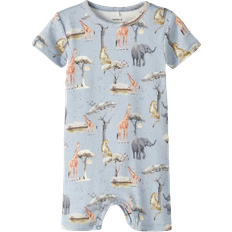 1-3M Playsuits Name It Baby Printed Jumpsuit - Dusty Blue