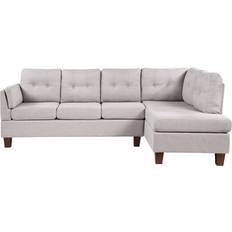 Sofa Beds Furniture Lilola Home Dalia Light Gray 97" 4 Seater