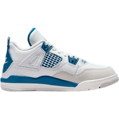 Nike Air Jordan 4 Retro Industrial Blue PS - Off White/Neutral Grey/Military Blue