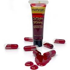 Mehron Easy to Fill Empty Capsules with 0.5 Ounce Tube of Blood 6-pack