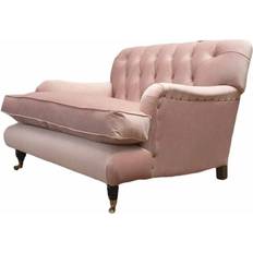 Chesterfield-Sofas JVMoebel Couch Upholstery Pink Sofa 150cm 1-Sitzer
