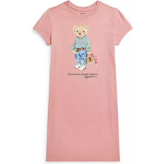 Ralph Lauren Girl's Polo Bear Logo Dress - Pink