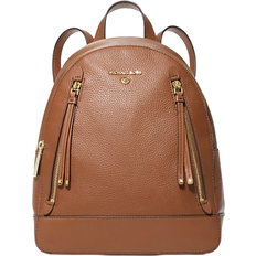 Michael Kors Brooklyn Medium Pebbled Leather Backpack - Luggage