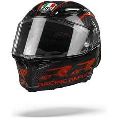 AGV Full Face Helmets Motorcycle Helmets AGV Pista GP RR 2206 Dot Mono Red Carbon Adult