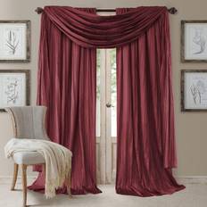 Red Curtains Elrene Home Fashions Athena52x95"