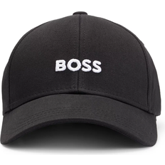 Hugo Boss Men Caps Hugo Boss Cotton-Twill Six-Panel Cap with Embroidered Logo - Black