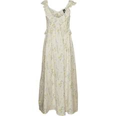 Beige - Lange Kleider Vero Moda Josie Long Dress - Grey/Birch