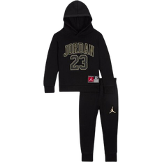 Girls Other Sets Children's Clothing Nike Toddler Jordan Jersey Pack Pullover Hoodie Set 2-piece - Black/Gold