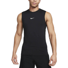 Nike Men Tank Tops Nike Men's Pro Dri-FIT Slim Sleeveless Top - Black/White