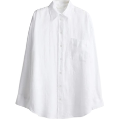 H&M Oversized Linen Shirt - White