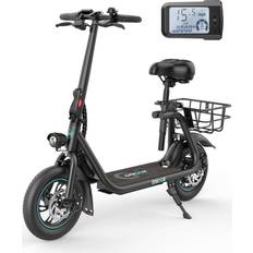 Gyroor C1 Electric Scooter With Seat & Carry Basket