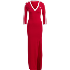 Long Dresses adidas Adicolor Classics 3-Stripes Maxi Dress - Better Scarlet