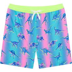 XS Swim Shorts Children's Clothing Chubbies Boy's Magic Classic Swim Trunk The Dino Delights - Blue/Pink Dinosaur