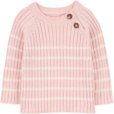 Rayon Oberteile Baby Girls Striped Ribbed Sweater Knit Top 12M OshKosh B'gosh Pink 12M