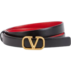 Damen - Rot Gürtel Valentino VLogo Reversible Belt - Nero/Rouge