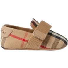 Indoor Shoes Children's Shoes Burberry Check Cotton Blend Booties - Archive Beige