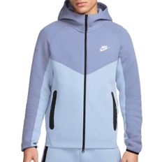 Nike Sportswear Tech Fleece Windrunner Full Zip Hoodie Men - Light Armory Blue/Ashen Slate/White