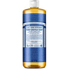 Bottle Skin Cleansing Dr. Bronners Pure-Castile Liquid Soap Peppermint 32fl oz