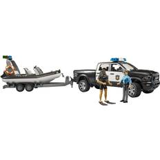 Bruder Emergency Vehicles Bruder RAM 2500 Police Pickup with L+S Module Trailer & Boat 02507