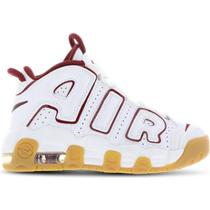 Nike Air More Uptempo PS - White/Gum Light Brown/Team Red