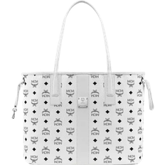 MCM Taschen MCM Visetos Reversible Shopper Bag - White
