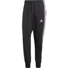 Adidas Herren - Sweathosen adidas Aeroready Essentials Tapered Cuff Woven 3-Stripes Pants - Black/White