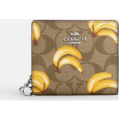 Coach Outlet Snap In Signature Canvas With Banana Print - Brown One Size