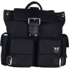 Pinko Rucksäcke Pinko rucksack frau multipoket nylon tasche backpack z99n schwarz farbe Groß