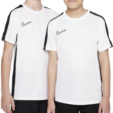 Nike T-skjorter Nike Kid's Dri-FIT Academy23 Soccer Top - White/Black/Black (DX5482-100)