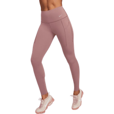 Running - Women Tights Nike Universa Women's Medium Support High Waisted Full Length Leggings - Smokey Mauve/Black