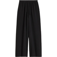 H&M Wide Pull On Trousers - Black