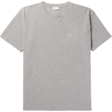Stenströms Logo Embroidered Cotton Blend Piqué T-shirt - Grey