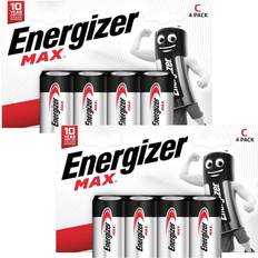 Alkaline - C (LR14) Batteries & Chargers Energizer Max C 8-pack